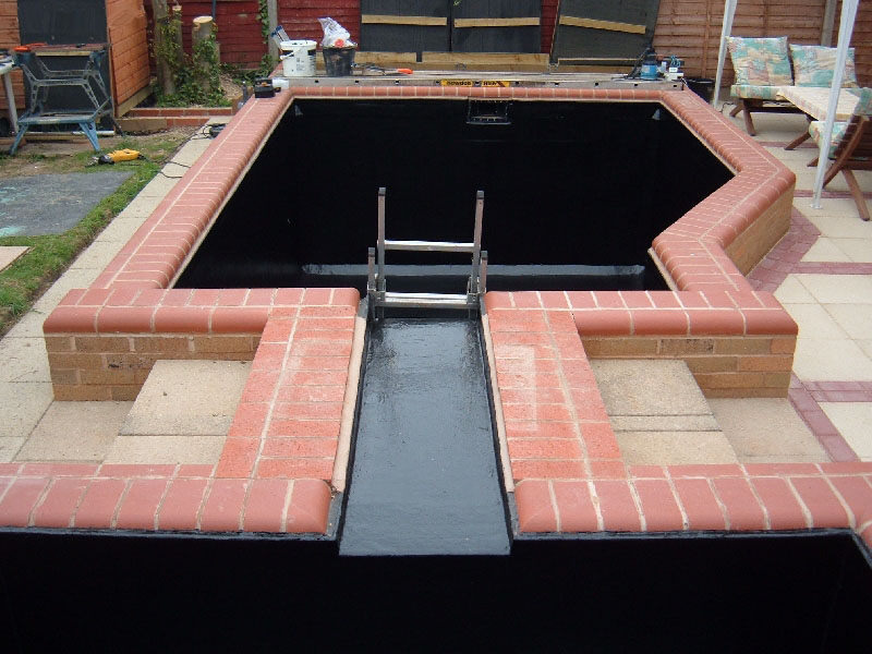 A well built pond fibreglassed by GRP