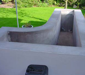 Pre fibreglass shaped water feature