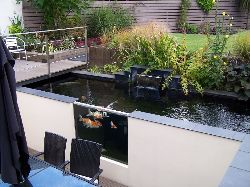 Incredible Fibreglassed Koi Pond