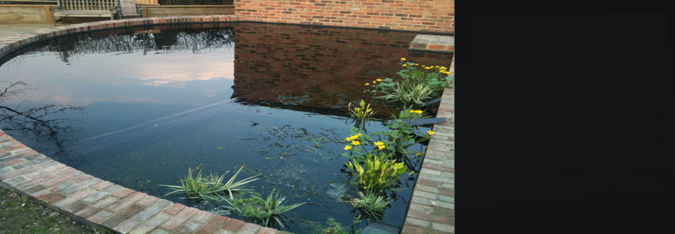 Koi pond fibreglassing in Derbyshire by GRP